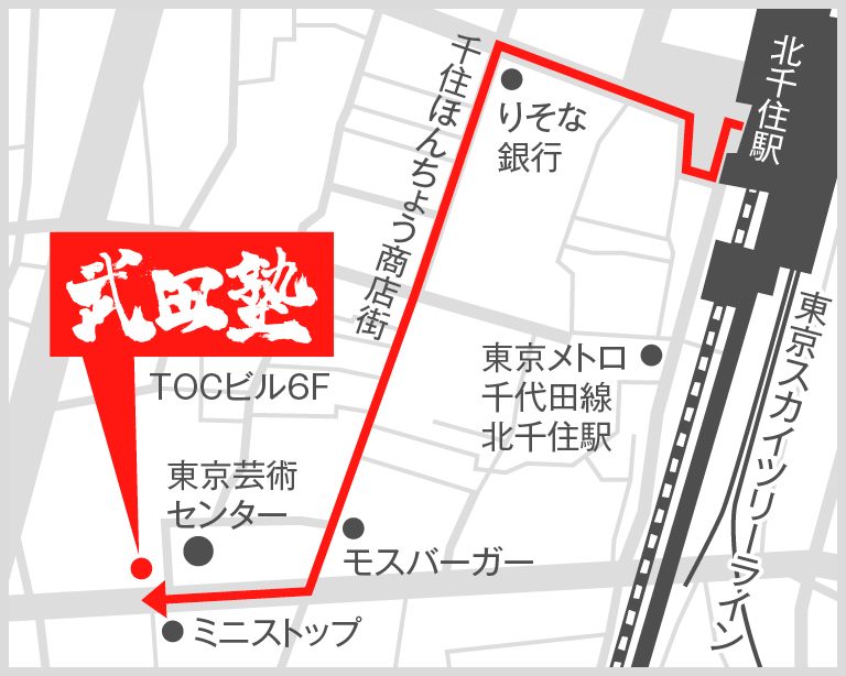 北千住校地図