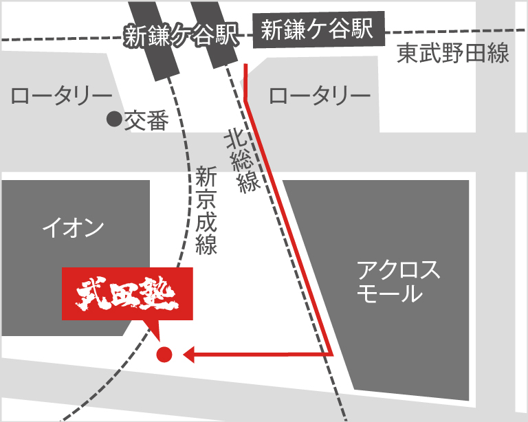 新鎌ヶ谷校地図