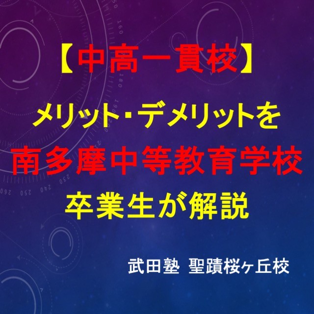 南多摩中等教育学校 卒業生が解説”中高一貫校のメリット・デメリット”